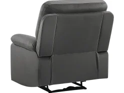 Beliani 6-Istuttava Sohvaryhma Sametti Sahkosaadettava Tummanharmaa Bergen Best