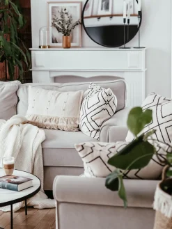 Beliani 5-Istuttava Sohvaryhma Sametti Vaalea Beige Ronneby Sale