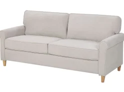 Beliani 5-Istuttava Sohvaryhma Sametti Vaalea Beige Ronneby Sale