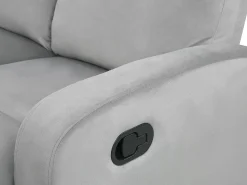 Beliani 6-Istuttava Sohvaryhma Sametti Saadettava Vaaleanharmaa Verdal Cheap