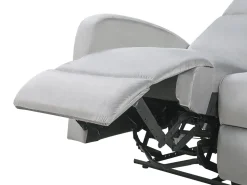 Beliani 6-Istuttava Sohvaryhma Sametti Saadettava Vaaleanharmaa Verdal Cheap