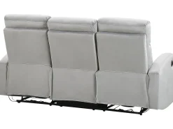 Beliani 6-Istuttava Sohvaryhma Sametti Saadettava Vaaleanharmaa Verdal Cheap