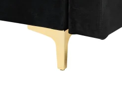 Beliani 5-Istuttava Sohvaryhma Sametti Musta Aberdeen Store