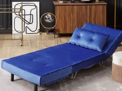 Beliani 3-Istuttava Sohvaryhma Sametti Laivastonsininen Vestfold Clearance