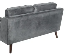 Beliani 2-Istuttava Tummanharmaa Sohva Lokka Shop