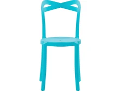 Beliani 2-Istuttava Turkoosi / Valkoinen Muovinen Bistrosetti Sersale / Camogli Store