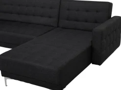 Beliani 6-Istuttava U-Kulmavuodesohva Ja Rahi Kangas Grafiitinharmaa Aberdeen Clearance