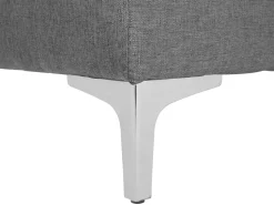 Beliani 6-Istuttava U-Kulmavuodesohva Kangas Vaaleanharmaa Aberdeen Cheap