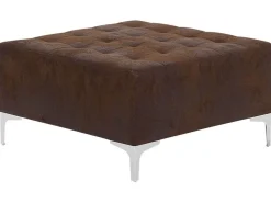 Beliani 6-Istuttava U-Kulmavuodesohva Ja Rahi Keinonahka Ruskea Aberdeen Outlet