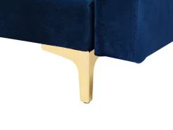 Beliani 5-Istuttava U-Kulmavuodesohva Ja Rahi Sametti Laivastonsininen Aberdeen Hot