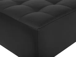 Beliani 6-Istuttava U-Kulmavuodesohva Ja Rahi Keinonahka Musta Aberdeen Discount