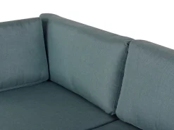 Beliani 5-Istuttava Ulkokulmasohvaryhma Alumiini Valkoinen/Vihrea Messina Online