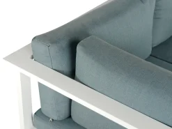 Beliani 5-Istuttava Ulkokulmasohvaryhma Alumiini Valkoinen/Vihrea Messina Online