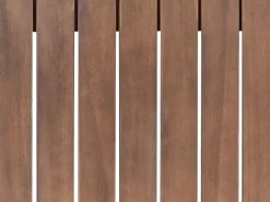 Beliani 5-Istuttava Ulkokulmasohvaryhma Sertifioitu Akaasia Tumma Puu Timor Ii Fashion