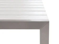 Beliani 6-Istuttava Ulkoruokailuryhma Alumiini Valkoinen Nardo Store