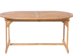 Beliani 8-Istuttava Ulkoruokailuryhma Aurinkovarjolla Akasiapuu Tummanpunainen Maui Best