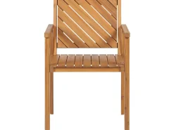 Beliani 4-Istuttava Ulkoruokailuryhma Akaasia Vaalea Puu Baratti Outlet