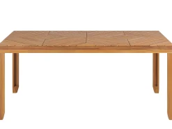 Beliani 4-Istuttava Ulkoruokailuryhma Akaasia Vaalea Puu Baratti Outlet