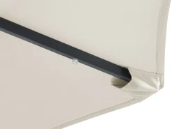 Beliani 4-Istuttava Ulkoruokailuryhma Aurinkovarjolla Teras Vaaleansininen Calvi Store