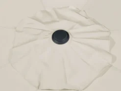 Beliani 4-Istuttava Ulkoruokailuryhma Aurinkovarjolla Teras Vaaleansininen Calvi Store