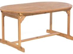 Beliani 8-Istuttava Ulkoruokailuryhma Akasiapuu Vaalea Puu Maui Cheap