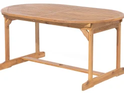 Beliani 8-Istuttava Ulkoruokailuryhma Akasiapuu Vaalea Puu Maui Cheap