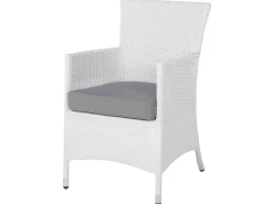 Beliani 8-Istuttava Ulkoruokailuryhma Polyrottinki Valkoinen Italy New