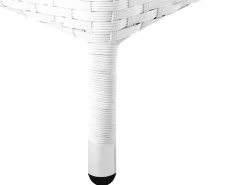 Beliani 8-Istuttava Ulkoruokailuryhma Polyrottinki Valkoinen Italy New