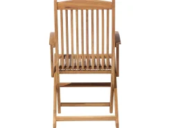 Beliani 6-Istuttava Ulkoruokailuryhma Aurinkovarjolla Vaalea Akasiapuu Maui Outlet