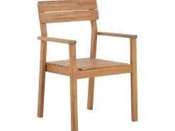 Beliani 4-Istuttava Ulkoruokailuryhma Vaalea Akasiapuu Fornelli New