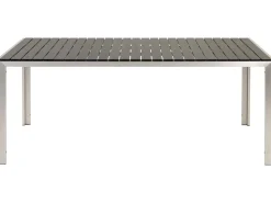 Beliani 6-Istuttava Ulkoruokailuryhma Alumiini Musta Nardo Shop