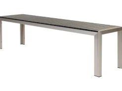 Beliani 6-Istuttava Ulkoruokailuryhma Alumiini Musta Nardo Shop