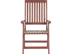 Beliani 6-Istuttava Ulkoruokailuryhma Aurinkovarjolla Tumma Akasiapuu Toscana Discount