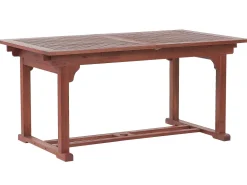 Beliani 6-Istuttava Ulkoruokailuryhma Aurinkovarjolla Tumma Akasiapuu Toscana Discount