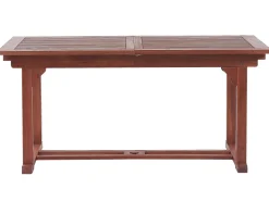 Beliani 6-Istuttava Ulkoruokailuryhma Aurinkovarjolla Tumma Akasiapuu Toscana Discount