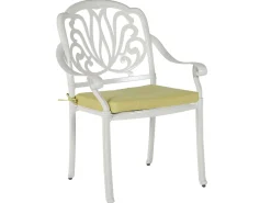 Beliani 4-Istuttava Ulkoruokailuryhma Alumiini Valkoinen Ancona Cheap