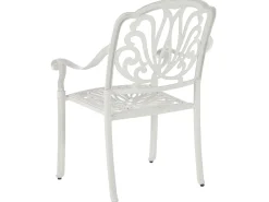 Beliani 4-Istuttava Ulkoruokailuryhma Alumiini Valkoinen Ancona Cheap