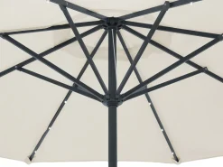 Beliani 4-Istuttava Ulkoruokailuryhma Aurinkovarjolla Alumiini Tummanruskea Salento Flash Sale