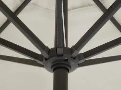 Beliani 4-Istuttava Ulkoruokailuryhma Aurinkovarjolla Alumiini Tummanruskea Salento Flash Sale