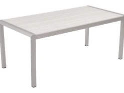 Beliani 6-Istuttava Ulkoruokailuryhma Alumiini Valkoinen Vernio Cheap