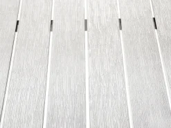 Beliani 6-Istuttava Ulkoruokailuryhma Alumiini Valkoinen Vernio Cheap