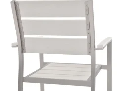 Beliani 6-Istuttava Ulkoruokailuryhma Alumiini Valkoinen Vernio Cheap