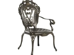 Beliani 4-Istuttava Ulkoruokailuryhma Aurinkovarjolla Alumiini Ruskea Sapri Sale