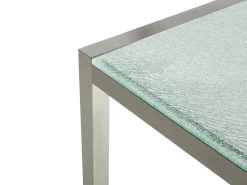 Beliani 6-Istuttava Ulkoruokailuryhma 3-Osainen Lasitaso Tekstiilituolit Harmaa Grosseto Store