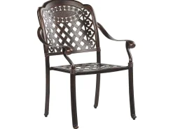 Beliani 4-Istuttava Ulkoruokailuryhma Alumiini Grilli Tummanruskea Manfria Clearance