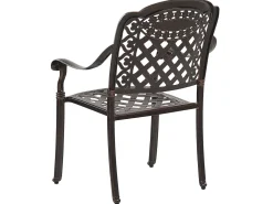 Beliani 4-Istuttava Ulkoruokailuryhma Alumiini Grilli Tummanruskea Manfria Clearance