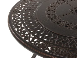 Beliani 4-Istuttava Ulkoruokailuryhma Alumiini Grilli Tummanruskea Manfria Clearance