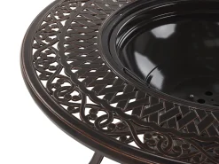 Beliani 4-Istuttava Ulkoruokailuryhma Alumiini Grilli Tummanruskea Manfria Clearance