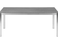 Beliani 6-Istuttava Ulkoruokailuryhma Graniittitaso Tekstiilituolit Harmaa/Beige Grosseto Fashion