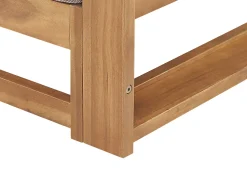 Beliani 3-Istuttava Ulkosohva Akasiapuu Ruskeanharmaa Trani Shop